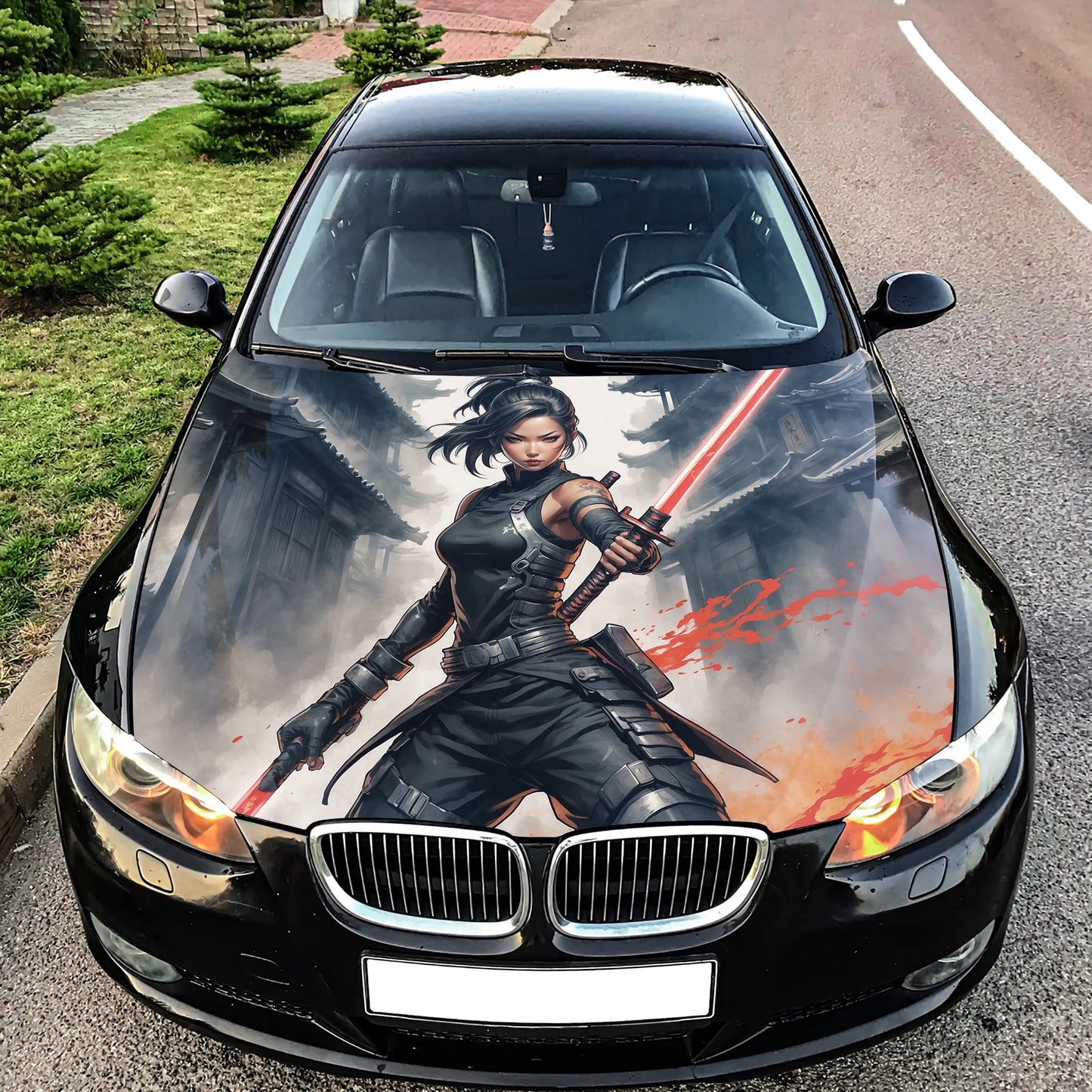Ninja Girl Hood Wrap – Custom Vinyl Decal for Cars, Trucks & SUVs vinyl