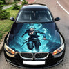 Ninja Girl Katana Hood Wrap – Custom Vinyl Decal for Cars, Trucks & SUVs