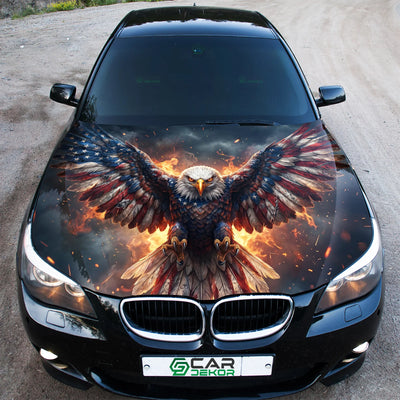 Patriotic Eagle Hood Wrap