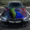 Peafowl Peacock Hood Wrap – Custom Vinyl Decal for Cars, Trucks & SUVs