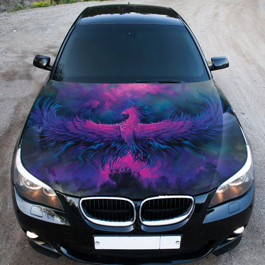 Phoenix Fire Bird Hood Wrap – Custom Vinyl Decal for Cars, Trucks & SUVs