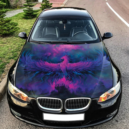Phoenix Fire Bird Hood Wrap – Custom Vinyl Decal for Cars, Trucks & SUVs
