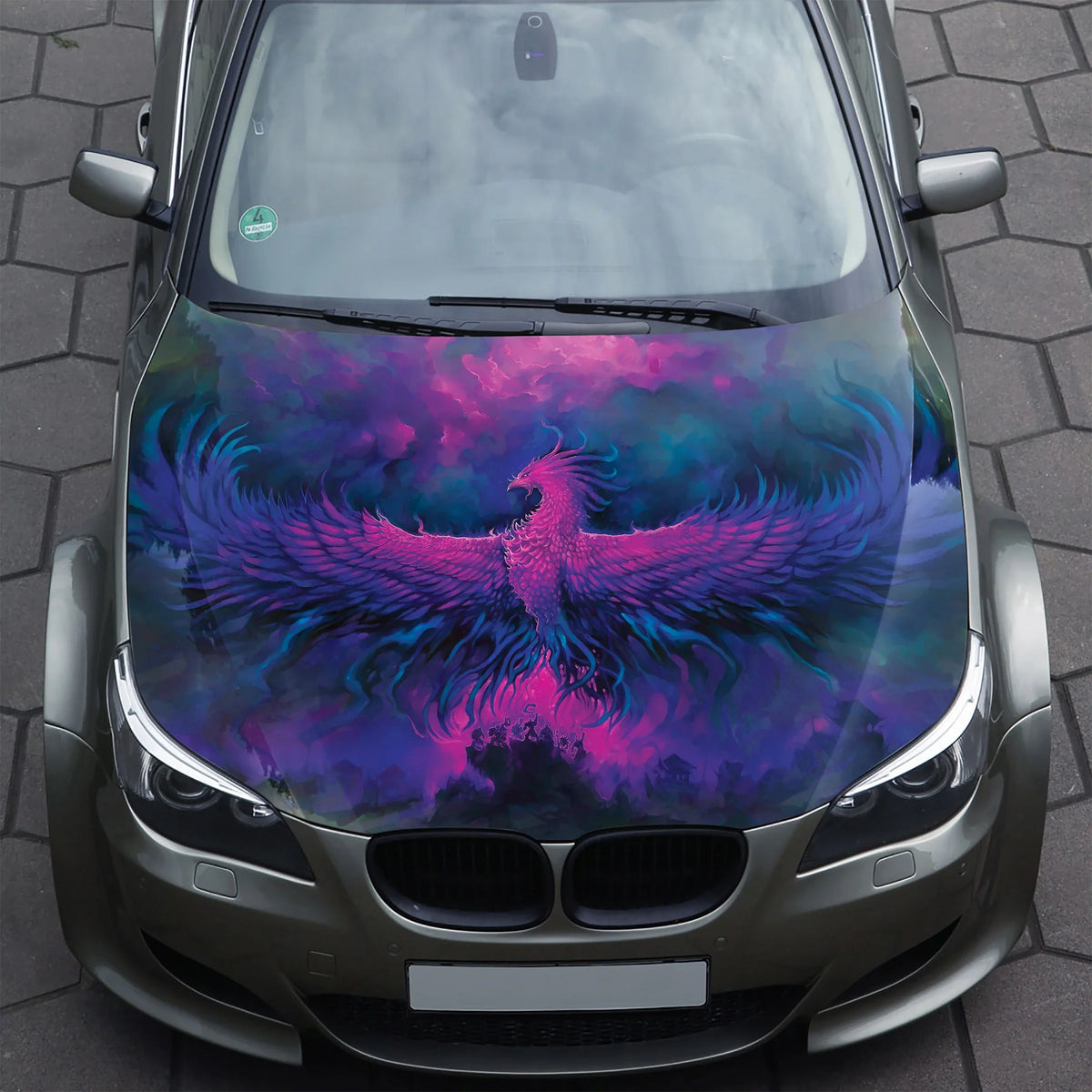 Phoenix Fire Bird Hood Wrap – Custom Vinyl Decal for Cars, Trucks & SUVs