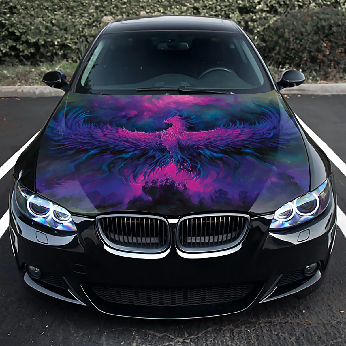 Phoenix Fire Bird Hood Wrap – Custom Vinyl Decal for Cars, Trucks & SUVs