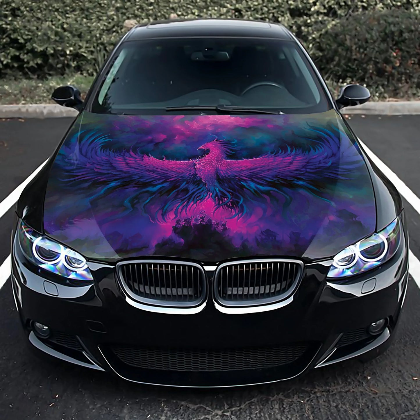 Phoenix Fire Bird Hood Wrap – Custom Vinyl Decal for Cars, Trucks & SUVs