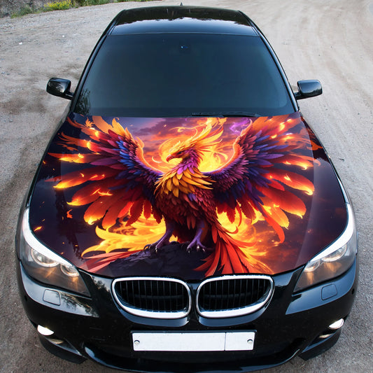 Phoenix Rising Hood Wrap – Custom Vinyl Decal for Cars, Trucks & SUVs