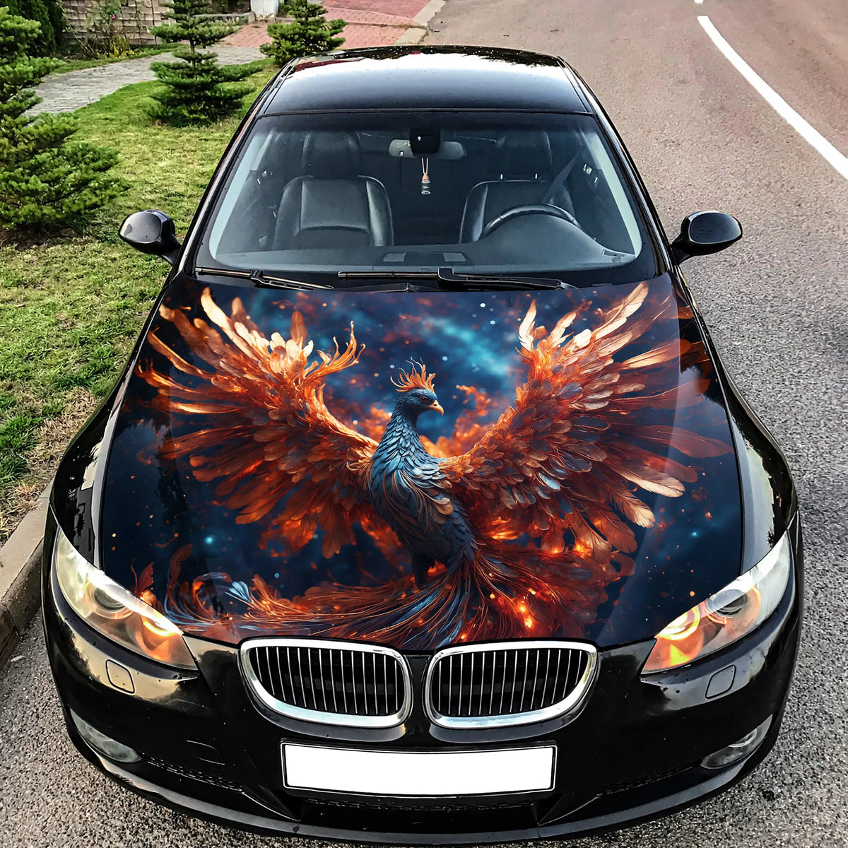 Real Phoenix Hood Wrap – Custom Vinyl Decal for Cars, Trucks & SUVs