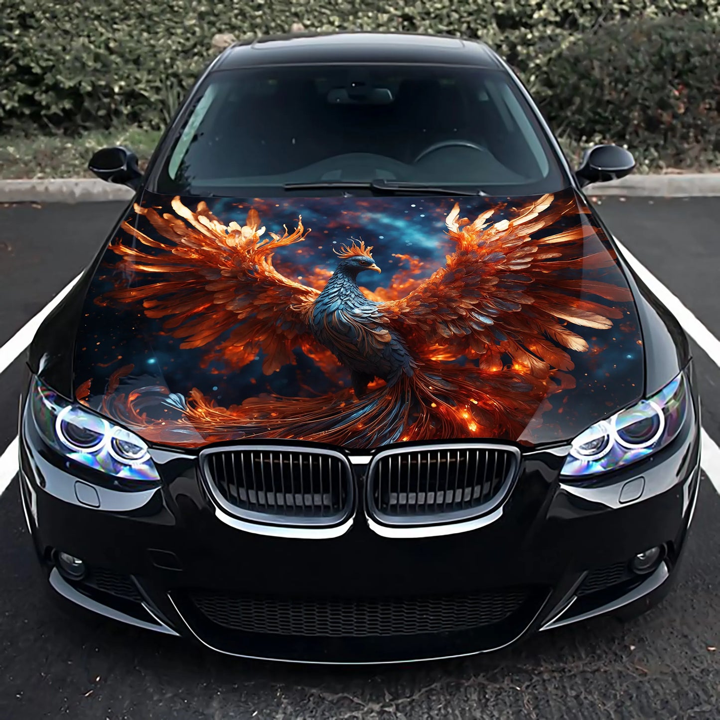 Real Phoenix Hood Wrap – Custom Vinyl Decal for Cars, Trucks & SUVs