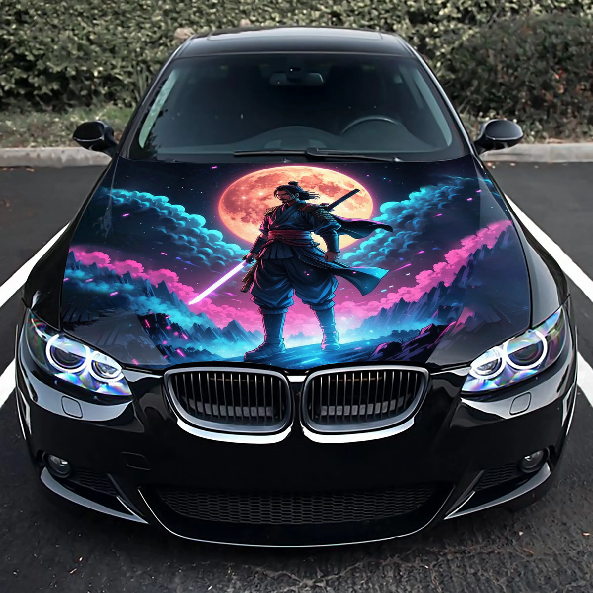 Samurai Hood Wrap – Custom Vinyl Decal for Cars, Trucks & SUVs