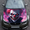 Scary Clown Hood Wrap – Custom Vinyl Decal for Cars, Trucks & SUVs