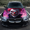 Scary Clown Hood Wrap – Custom Vinyl Decal for Cars, Trucks & SUVs