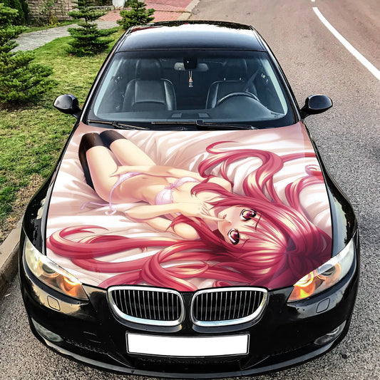 Sexy Anime Hood Wrap – Custom Vinyl Decal for Cars, Trucks & SUVs