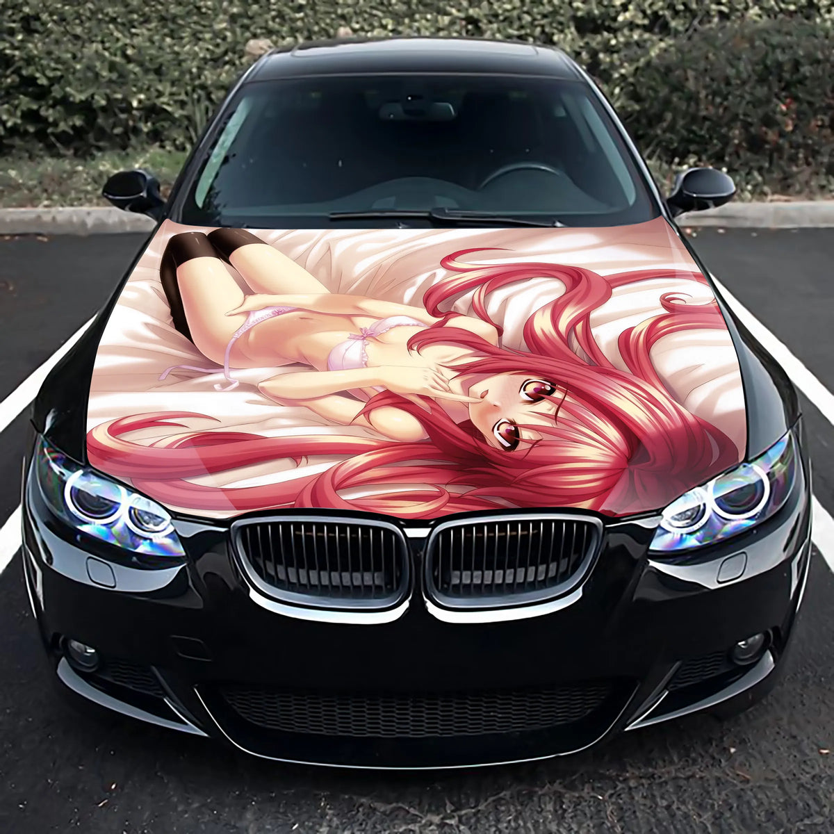 Sexy Anime Hood Wrap – Custom Vinyl Decal for Cars, Trucks & SUVs