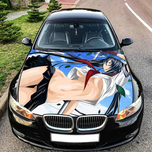Sexy Anime Hood Wrap – Custom Vinyl Decal for Cars, Trucks & SUVs