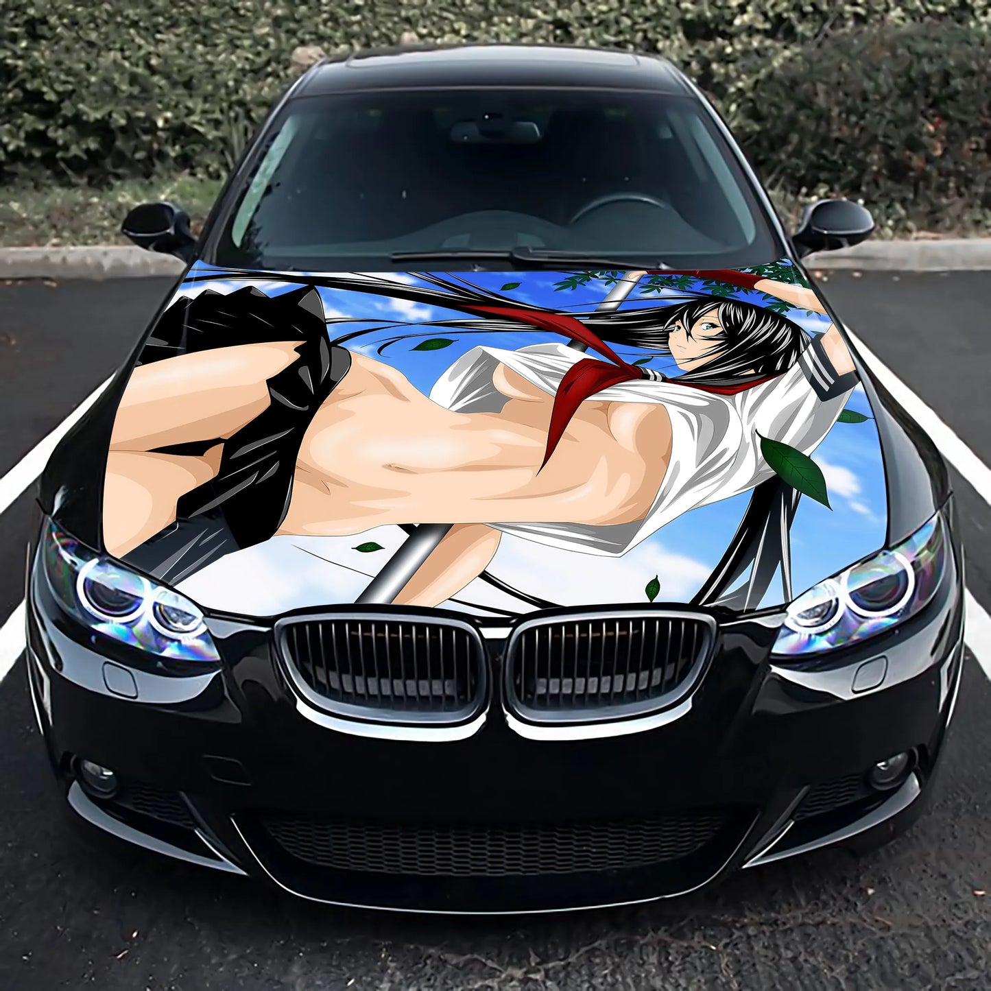 Sexy Anime Hood Wrap – Custom Vinyl Decal for Cars, Trucks & SUVs