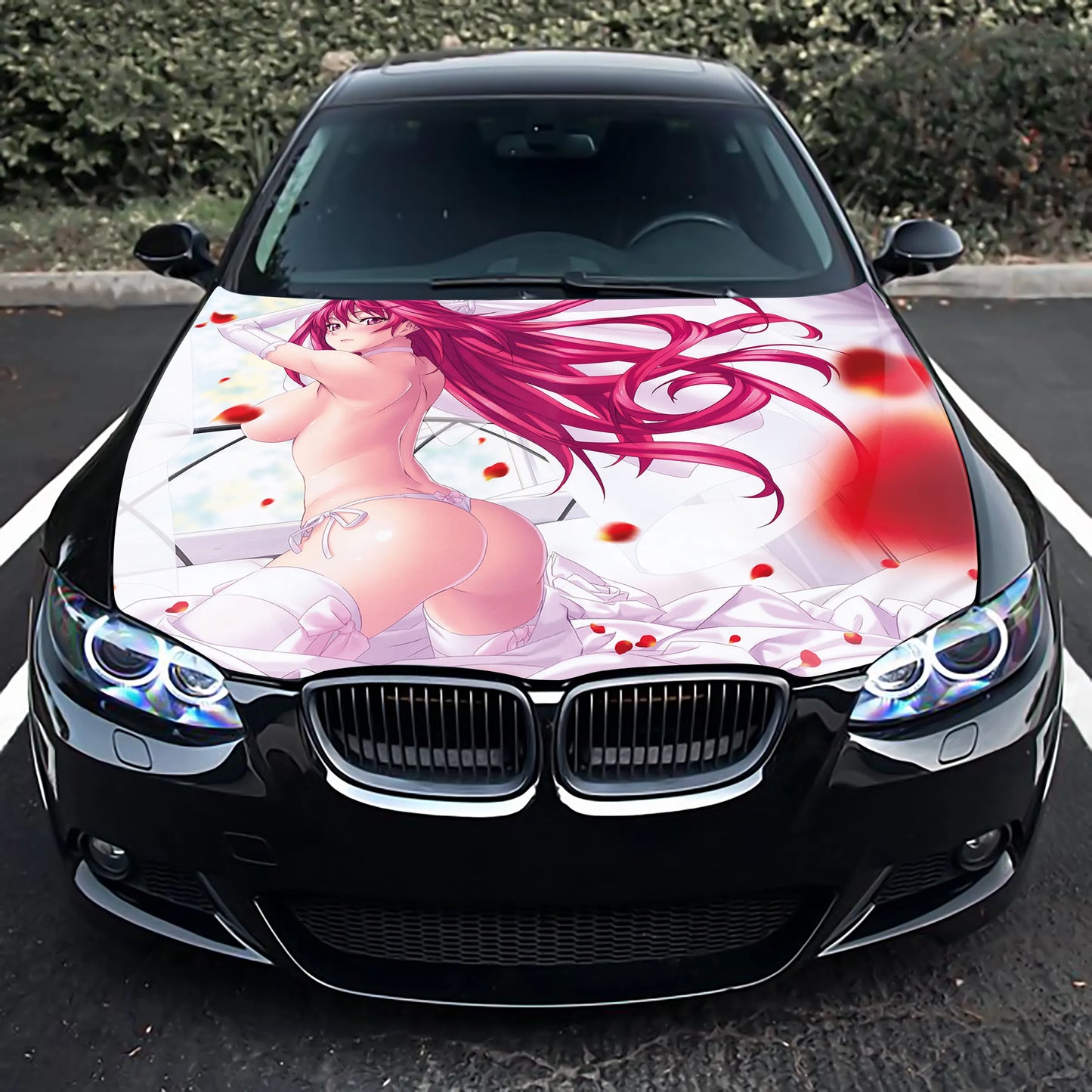 Sexy Anime Hood Wrap – Custom Vinyl Decal for Cars, Trucks & SUVs