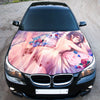 Sexy Anime Flower Hood Wrap – Custom Vinyl Decal for Cars, Trucks & SUVs