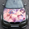 Sexy Anime Flower Hood Wrap – Custom Vinyl Decal for Cars, Trucks & SUVs