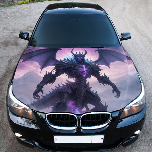 Skeleton Dragon Hood Wrap – Custom Vinyl Decal for Cars, Trucks & SUVs