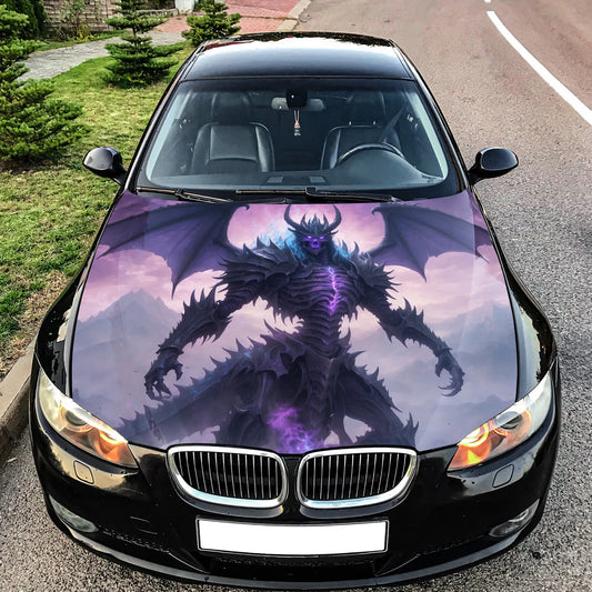Skeleton Dragon Hood Wrap – Custom Vinyl Decal for Cars, Trucks & SUVs