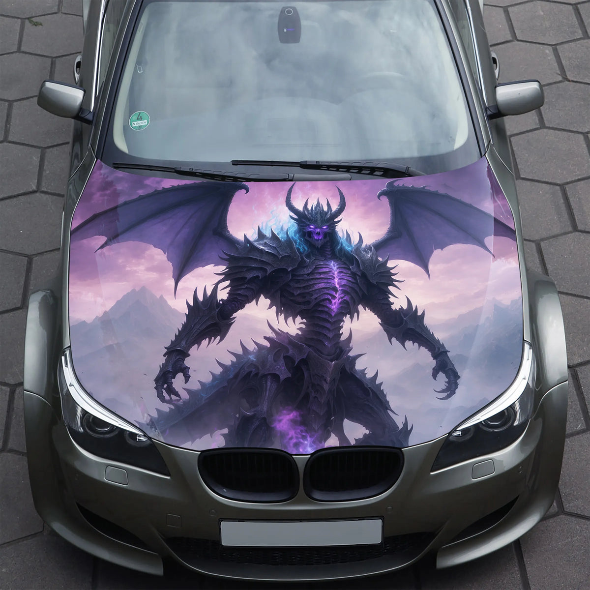 Skeleton Dragon Hood Wrap – Custom Vinyl Decal for Cars, Trucks & SUVs