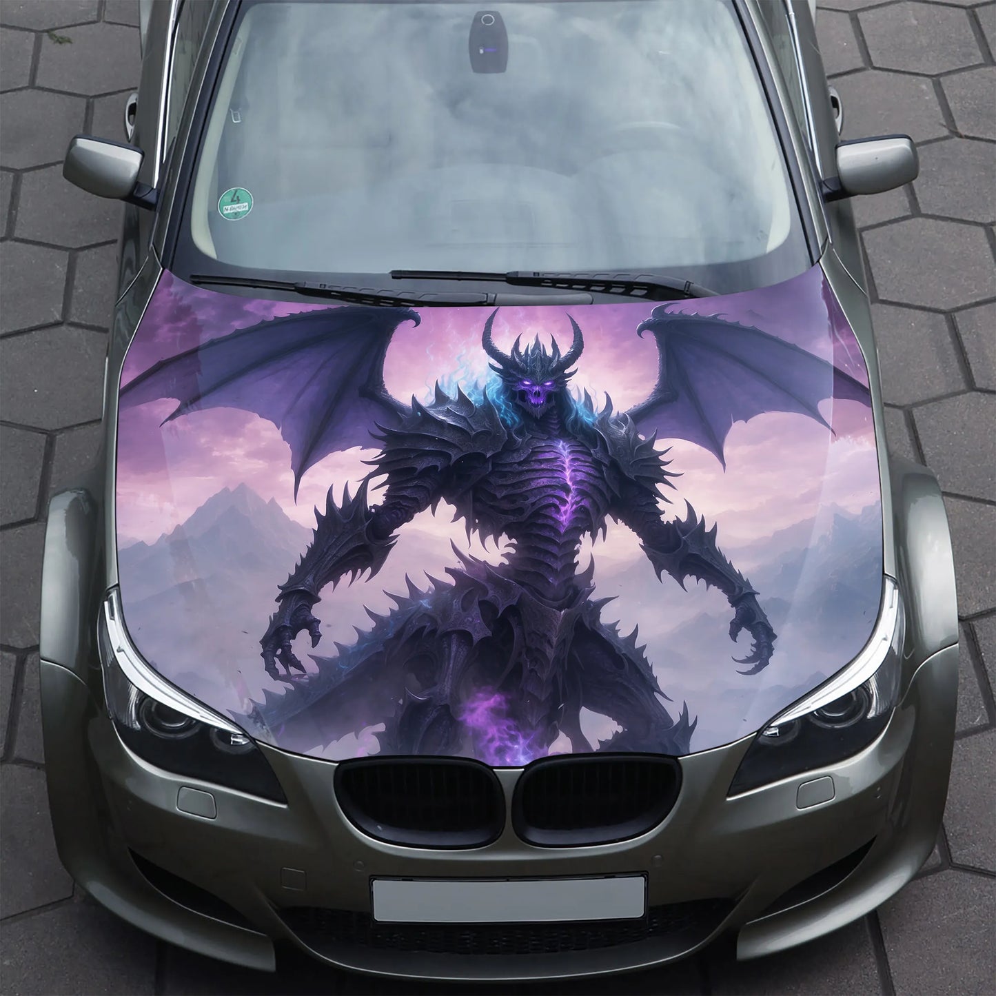 Skeleton Dragon Hood Wrap – Custom Vinyl Decal for Cars, Trucks & SUVs