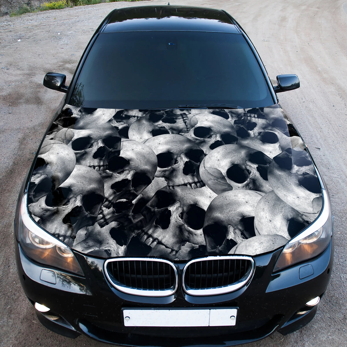 Skulls Pile Hood Wrap – Custom Vinyl Decal for Cars, Trucks & SUVs