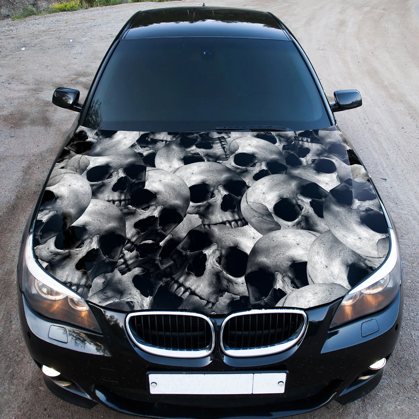 Skulls Pile Hood Wrap – Custom Vinyl Decal for Cars, Trucks & SUVs