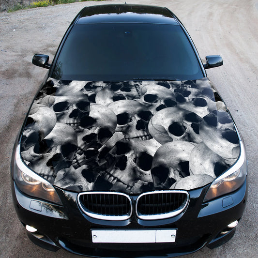 Skulls Pile Hood Wrap – Custom Vinyl Decal for Cars, Trucks & SUVs