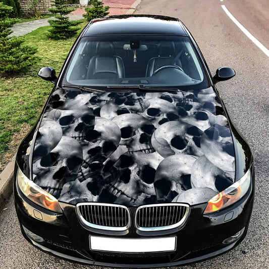 Skulls Pile Hood Wrap – Custom Vinyl Decal for Cars, Trucks & SUVs