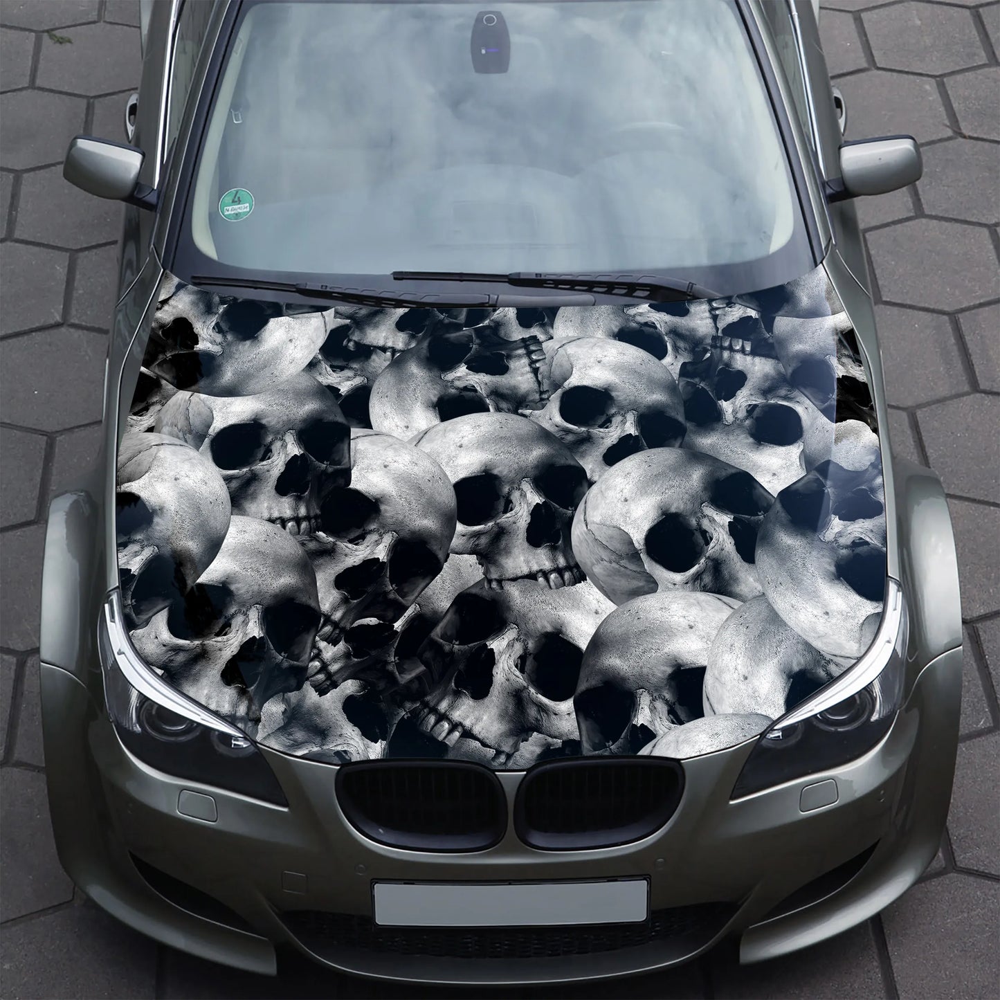 Skulls Pile Hood Wrap – Custom Vinyl Decal for Cars, Trucks & SUVs
