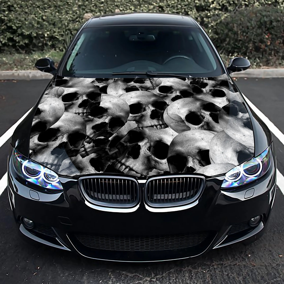 Skulls Pile Hood Wrap – Custom Vinyl Decal for Cars, Trucks & SUVs