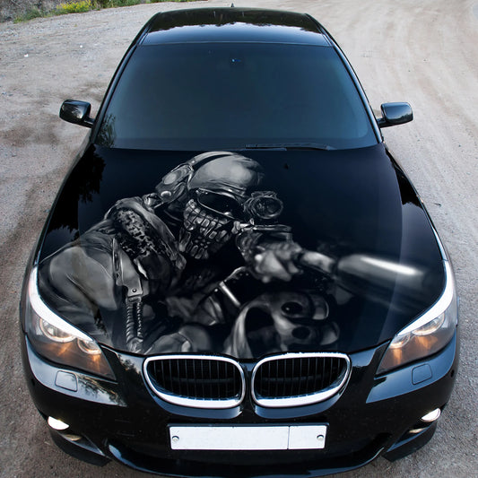 Sniper Soldier Hood Wrap – Custom Vinyl Decal for Cars, Trucks & SUVs