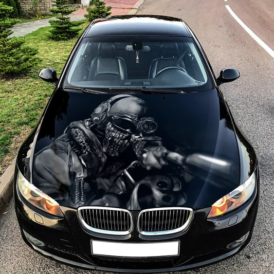 Sniper Soldier Hood Wrap – Custom Vinyl Decal for Cars, Trucks & SUVs