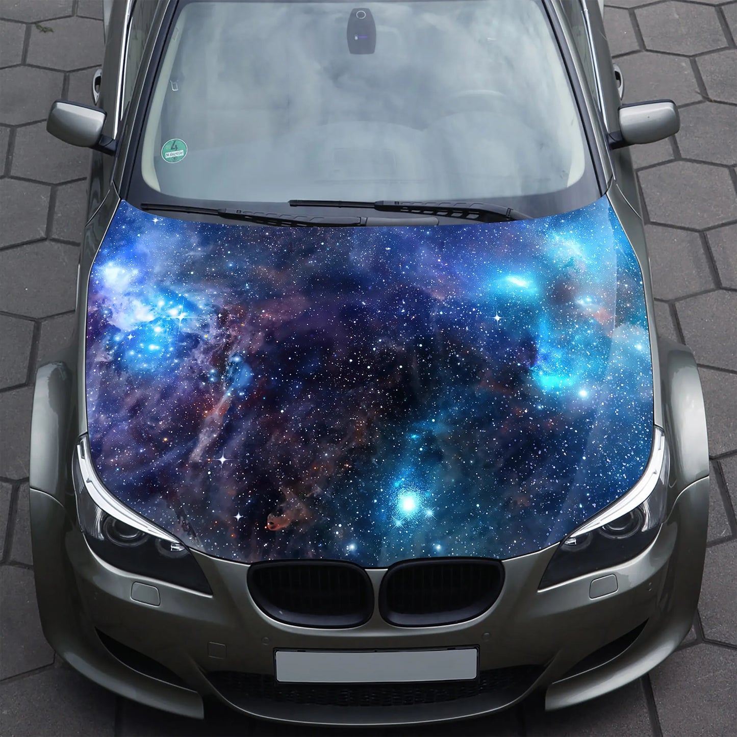 Space Galaxy Hood Wrap – Custom Vinyl Decal for Cars, Trucks & SUVs