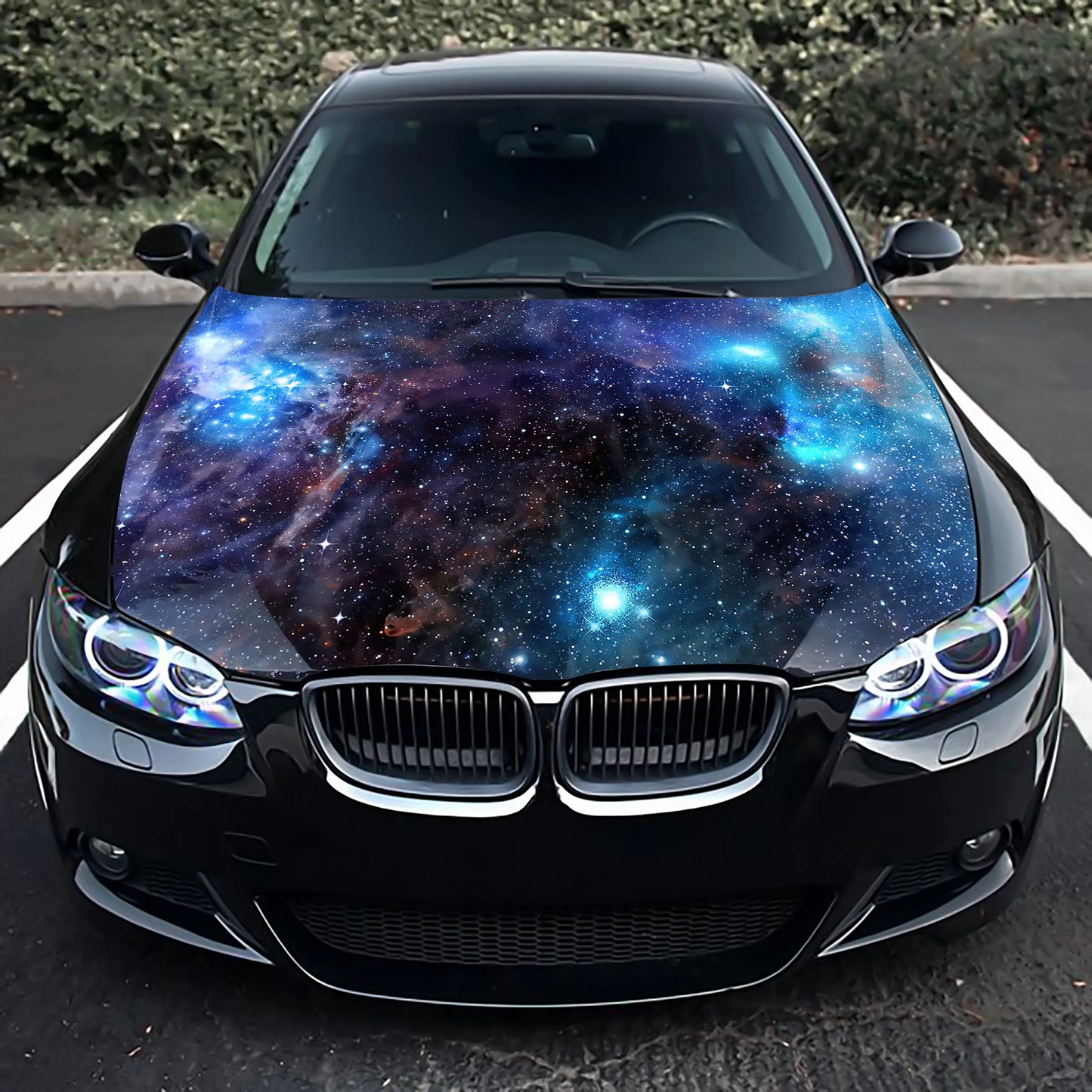 Space Galaxy Hood Wrap – Custom Vinyl Decal for Cars, Trucks & SUVs