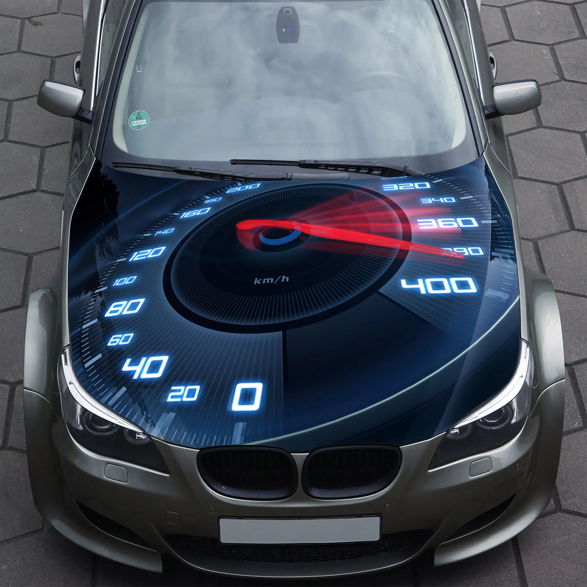 Speedometer Hood Wrap – Custom Vinyl Decal for Cars, Trucks & SUVs