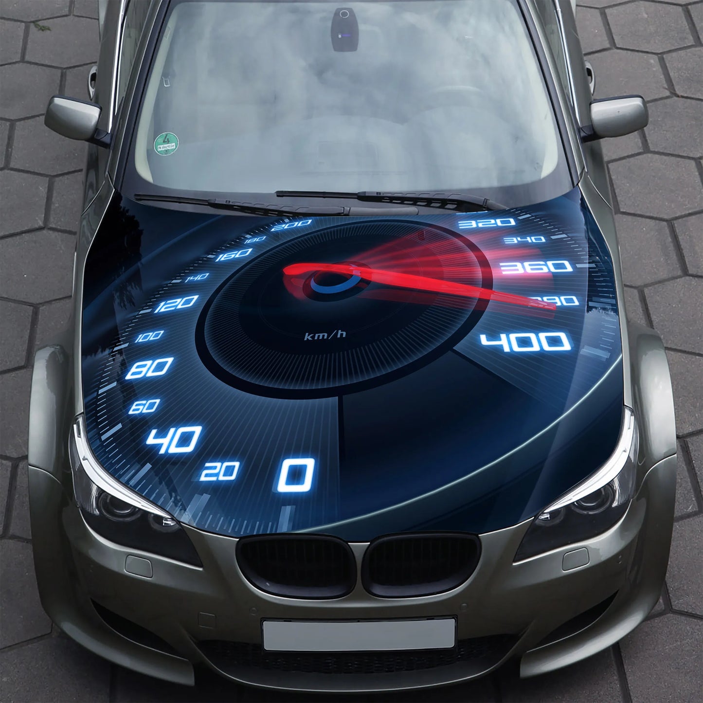 Speedometer Hood Wrap – Custom Vinyl Decal for Cars, Trucks & SUVs