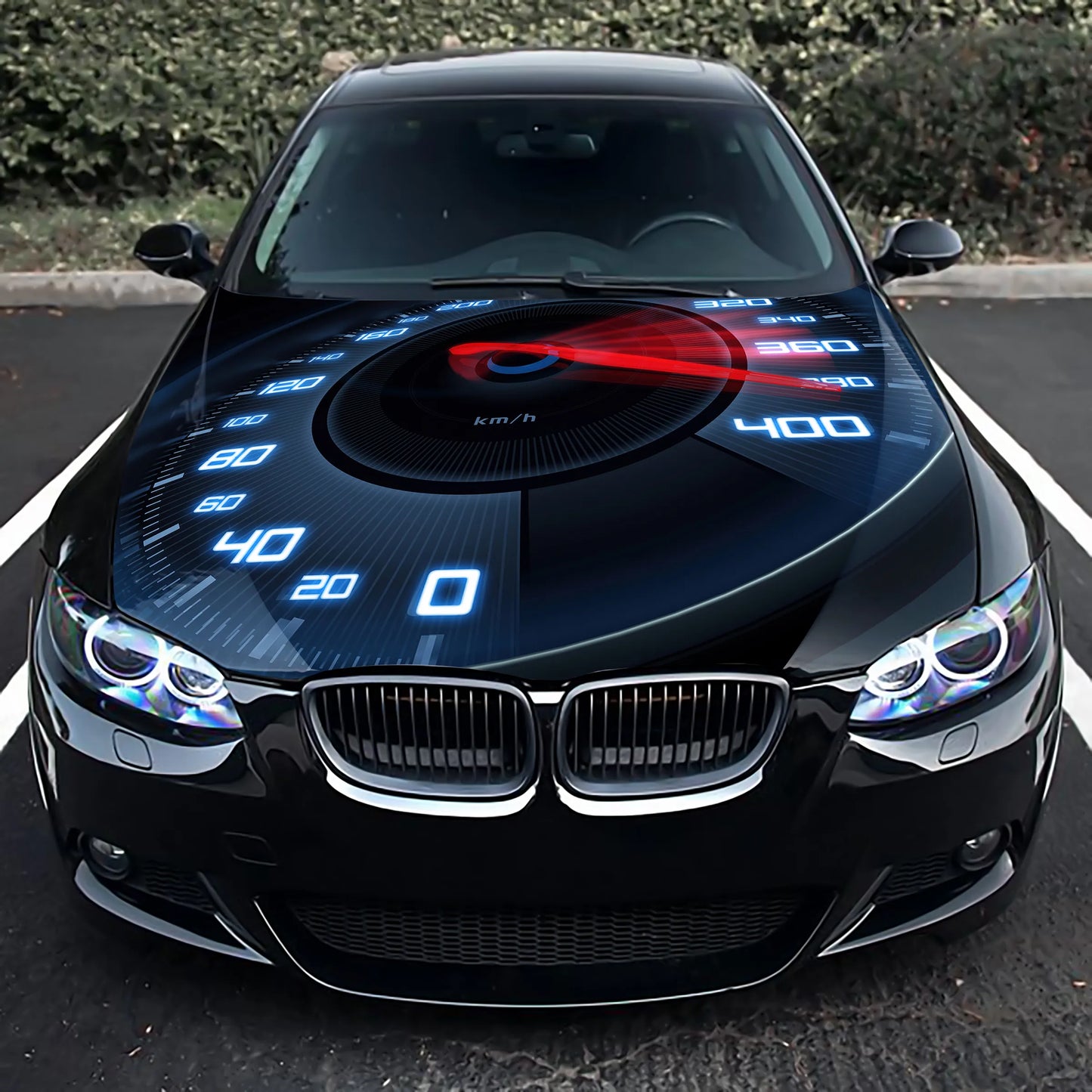 Speedometer Hood Wrap – Custom Vinyl Decal for Cars, Trucks & SUVs