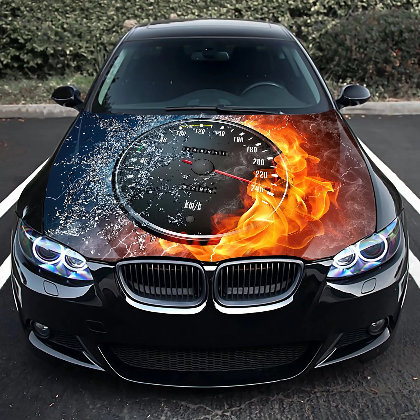 Speedometer Hood Wrap – Custom Vinyl Decal for Cars, Trucks & SUVs