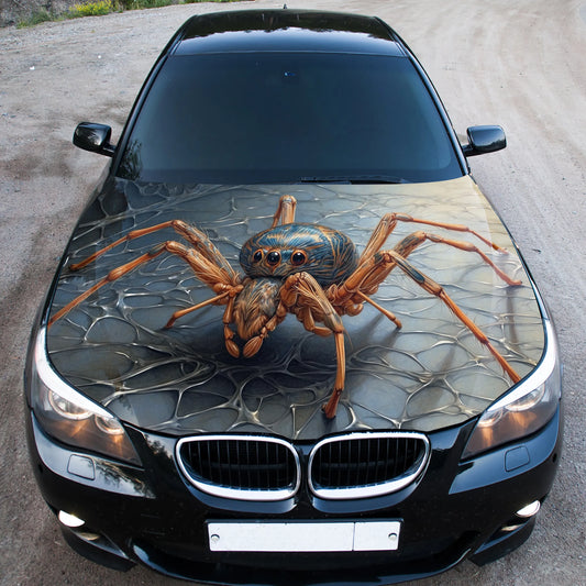Spider Web Hood Wrap – Custom Vinyl Decal for Cars, Trucks & SUVs