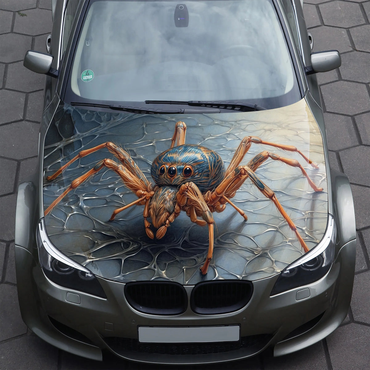 Spider Web Hood Wrap – Custom Vinyl Decal for Cars, Trucks & SUVs