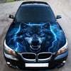 Thunder Wolf Hood Hood Wrap Graphic – Custom Vinyl Decal for Cars, Trucks & SUVs