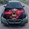 USA Skull Lightning Hood Wrap Graphic – Custom Vinyl Decal for Cars, Trucks & SUVs
