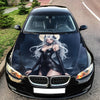 Vampire Anime Girl Hood Wrap – Custom Vinyl Decal for Cars, Trucks & SUVs