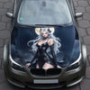 Vampire Anime Girl Hood Wrap – Custom Vinyl Decal for Cars, Trucks & SUVs