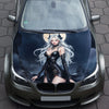 Vampire Girl Anime Hood Wrap – Custom Vinyl Decal for Cars, Trucks & SUVs