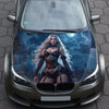 Vampire Girl Hood Wrap – Custom Vinyl Decal for Cars, Trucks & SUVs