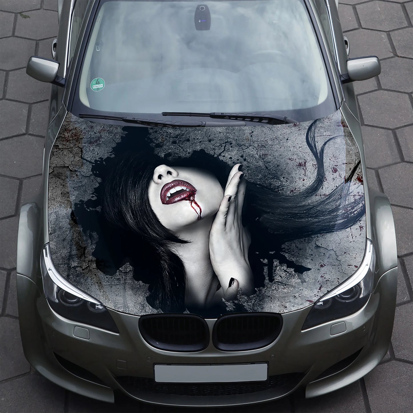 Vampire Girl Hood Wrap – Custom Vinyl Decal for Cars, Trucks & SUVs