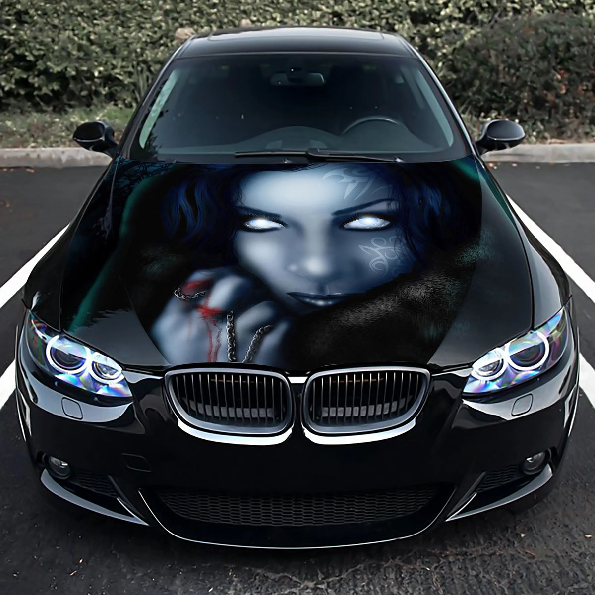 Vampire Girl Hood Wrap – Custom Vinyl Decal for Cars, Trucks & SUVs